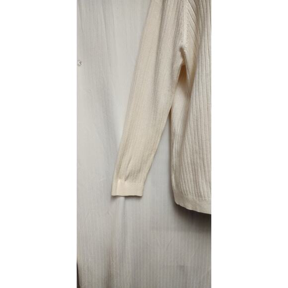 Soft Surroundings Soft Essential Ribbed Pullover Sweater Size 1X Color Off White - Picture 5 of 9